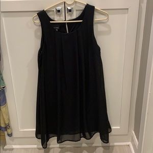 Black slip dress